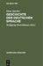 Geschichte der deutschen Sprache by Hans Sperber, Wolfgang Fleischhauer