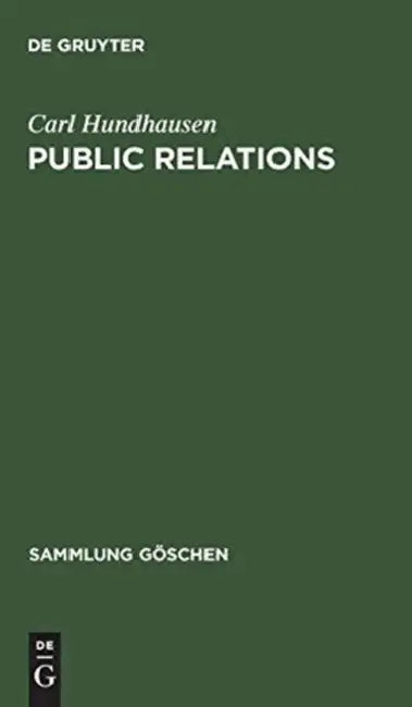 Public Relations by Carl Hundhausen