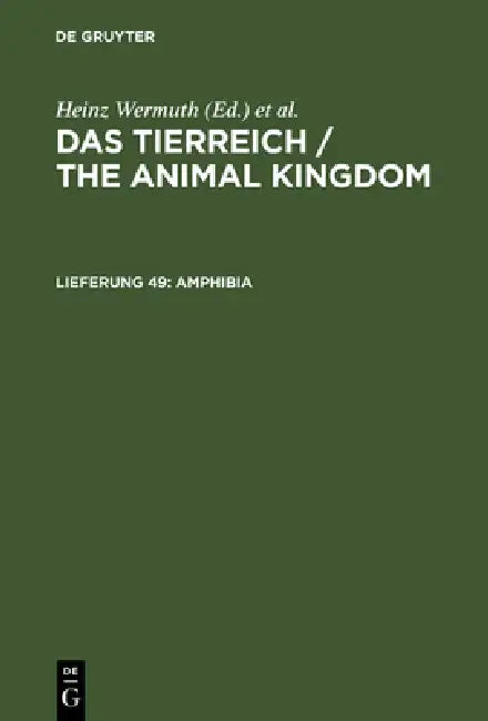 Amphibia: Anura II. Engystomatidae by Fritz Nieden
