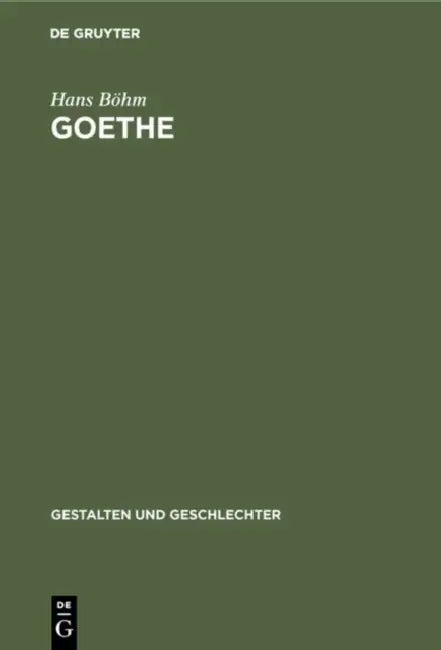 Goethe by Hans Böhm