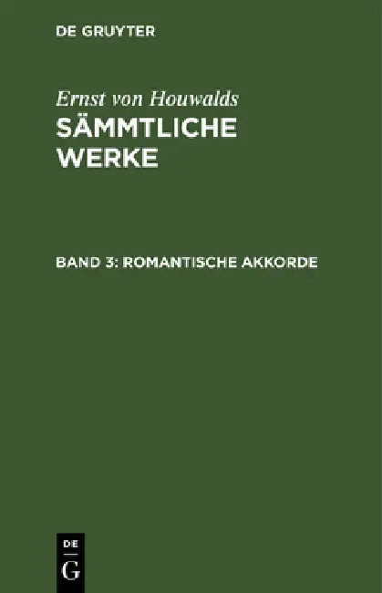 Romantische Akkorde by Ernst Von Houwalds