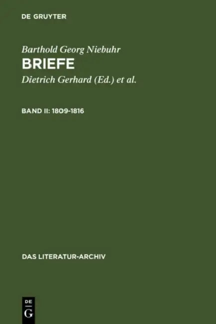 1809-1816 by Dietrich Gerhard, William Norvin, Barthold Georg Niebuhr
