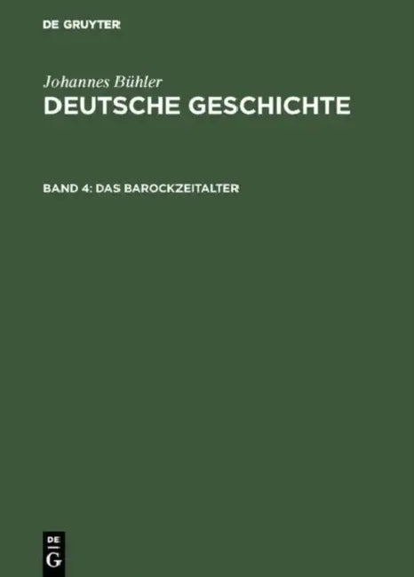 Das Barockzeitalter by Johannes Bühler