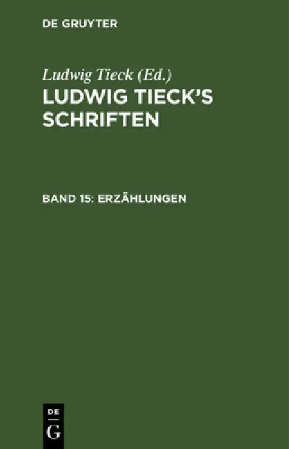 Erzählungen by Ludwig Tieck