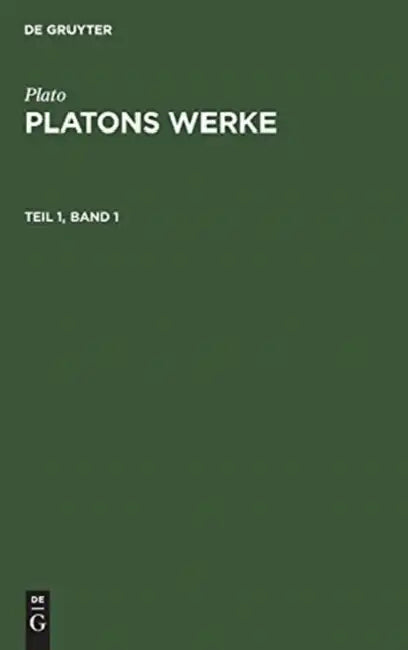 Platons Werke by Friedrich Schleiermacher, Plato