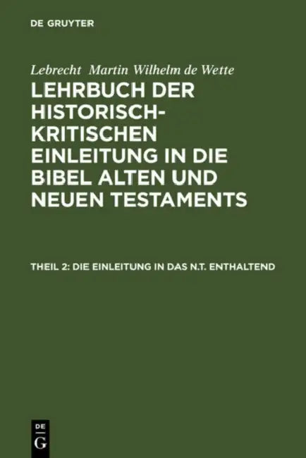 Die Einleitung in das N.T. enthaltend by H. Messner, G. Lünemann