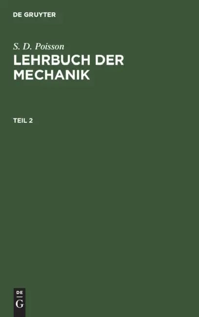 Lehrbuch der Mechanik by Moriz A. Stern, S. D. Poisson