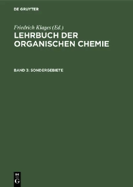 Sondergebiete by Friedrich Klages