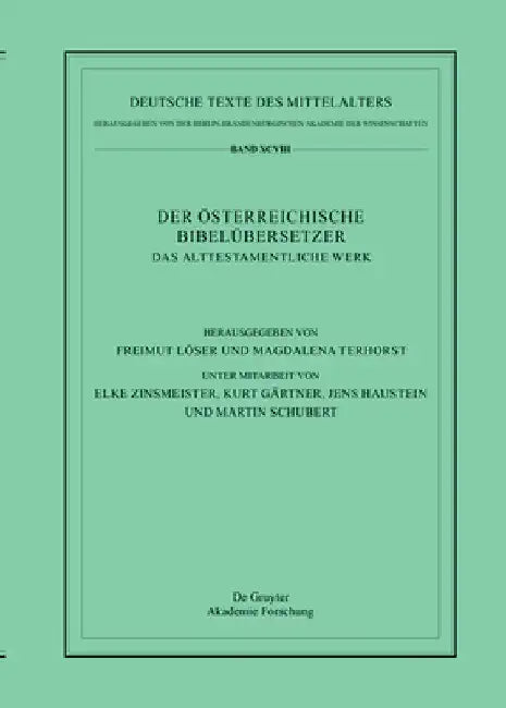Das Alttestamentliche Werk by Freimut Löser