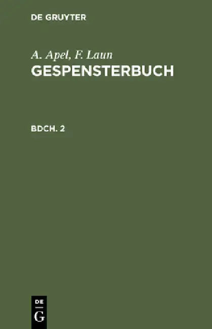 Gespensterbuch by A. Apel, F. Laun