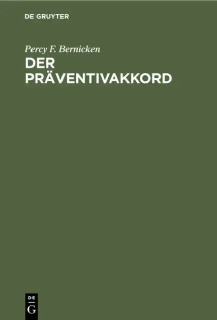 Der Präventivakkord by Percy F. Bernicken