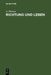 Richtung und Leben by A. Pierson, H. Lang