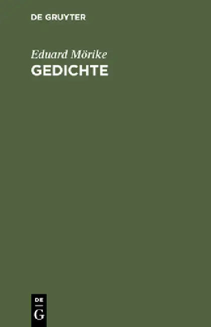 Gedichte by Eduard Mörike