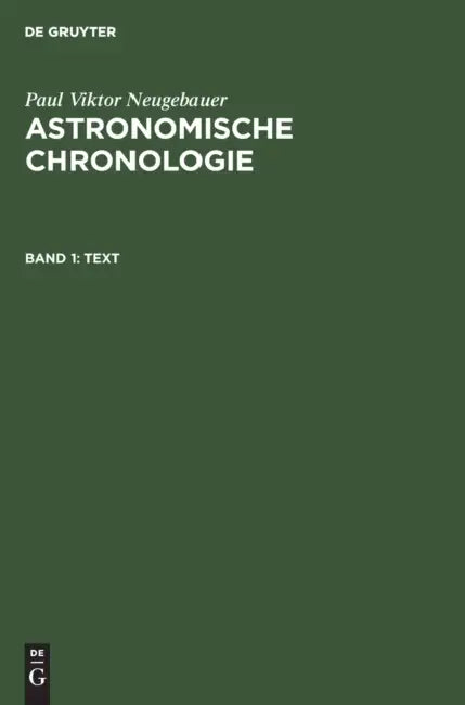Text by Paul Viktor Neugebauer