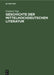 Geschichte Der Mittelhochdeutschen Literatur by Friedrich Vogt