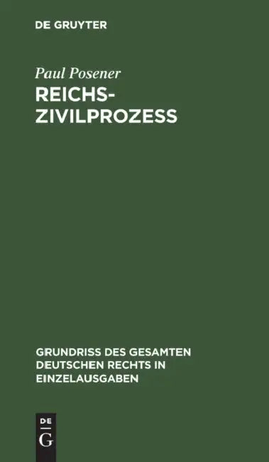 Reichszivilprozeß by Paul Posener