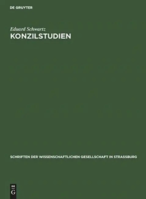 Konzilstudien by Eduard Schwartz