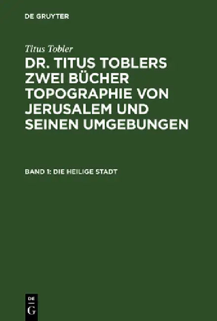 Die heilige Stadt by Titus Tobler