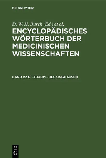 Giftbaum - Heckinghausen by D. W. H. Busch, Carl Ferdinand Gräfe, J. F. Diffenbach