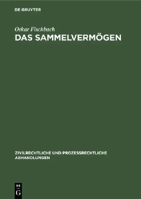 Das Sammelvermögen by Oskar Fischbach