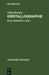 Kristallographie by Willy Bruhns, Paul Ramdohr