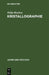 Kristallographie by Willy Bruhns, Paul Ramdohr