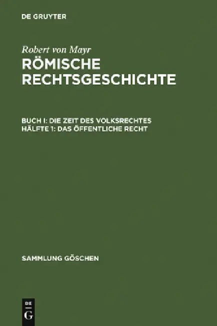 Das öffentliche Recht by Robert Von Mayr