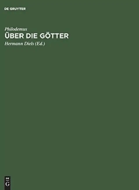Über die Götter by Philodemus, Hermann Diels
