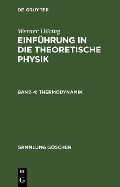 Thermodynamik by Werner Döring