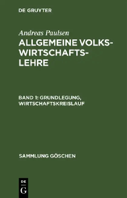 Grundlegung, Wirtschaftskreislauf by Andreas Paulsen