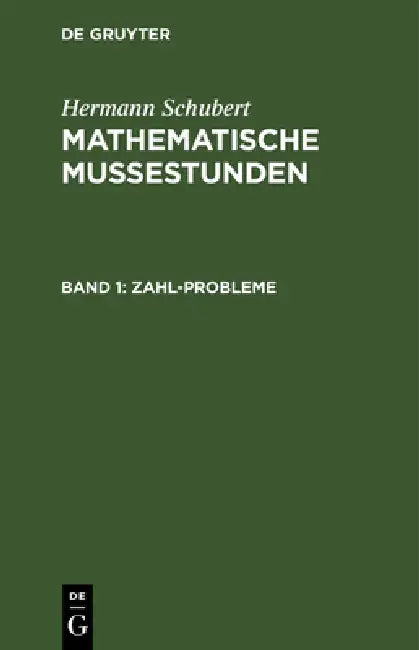 Zahl-Probleme by Hermann Schubert