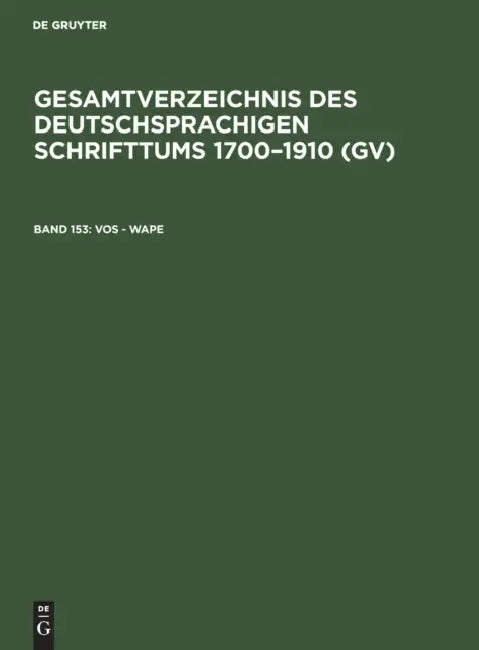 Vos - Wape by Hilmar Schmuck, Willi Gorzny, Peter Geils