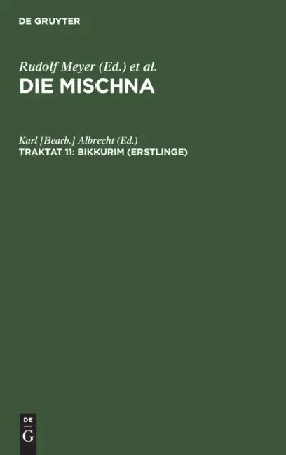 Bikkurim (Erstlinge) by Albrecht