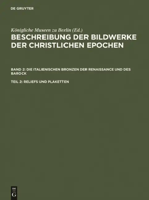 Reliefs und Plaketten by Fritz Goldschmidt