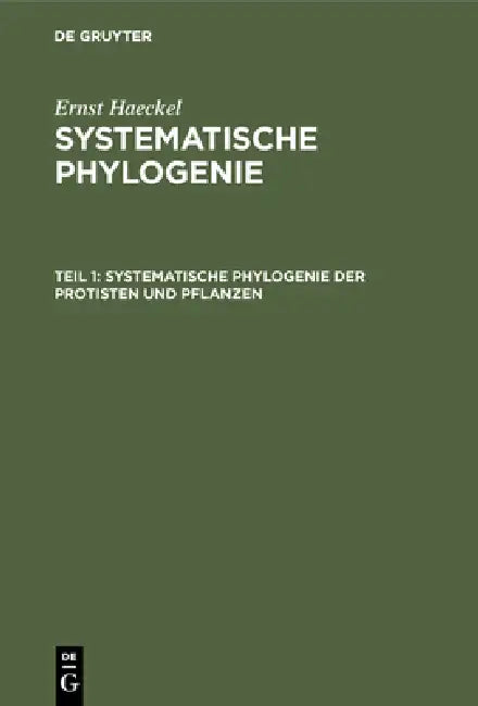 Systematische Phylogenie der Protisten und Pflanzen by Ernst Haeckel