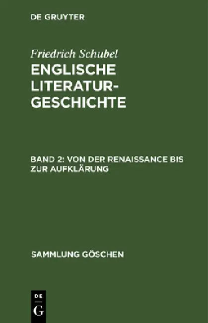 Von Der Renaissance Bis Zur Aufklärung by Friedrich Schubel