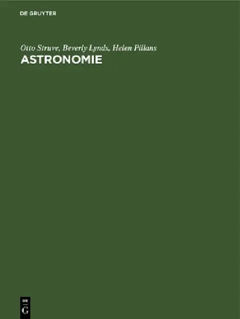 Astronomie by Otto Struve, Beverly Lynds, Helen Pillans