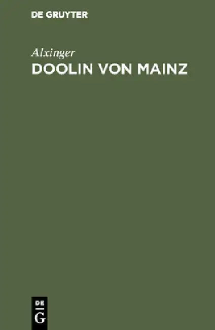 Doolin von Mainz by Alxinger