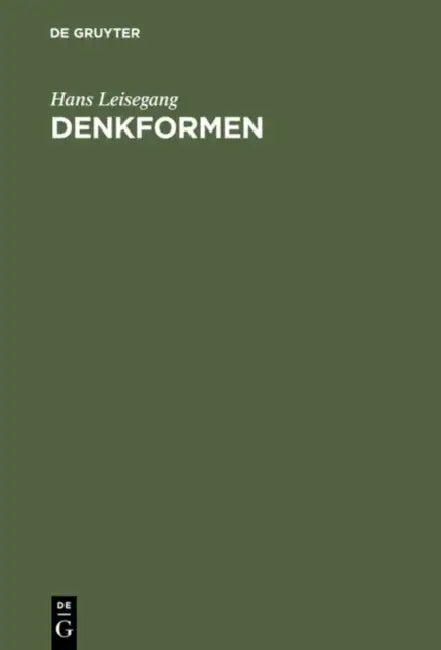 Denkformen by Hans Leisegang