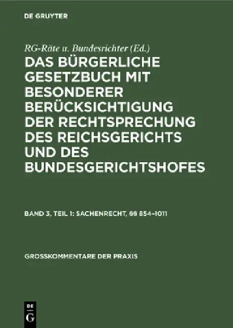 Sachenrecht, §§ 854-1011 by Kurt Herber Johansen, Erich Kregel, E. Wilhelm Pritsch