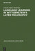 Language Learning in Wittgenstein's Later Philosophy by Charles Sidney Hardwick