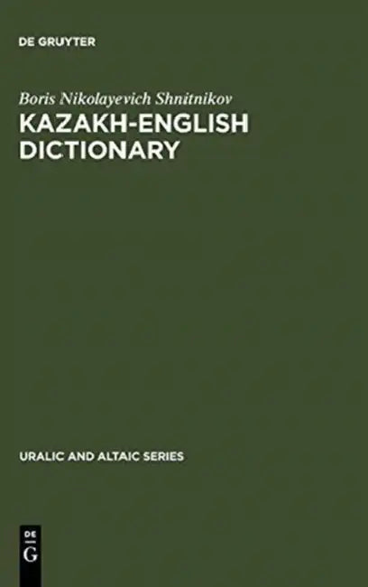 Kazakh-English Dictionary by Boris Nikolayevich Shnitnikov