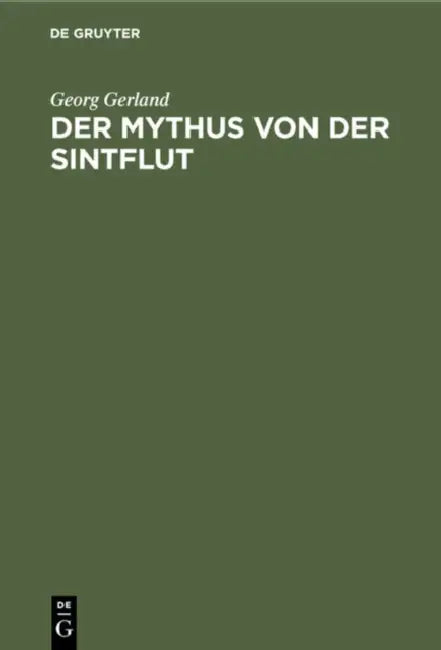 Der Mythus Von Der Sintflut by Georg Gerland