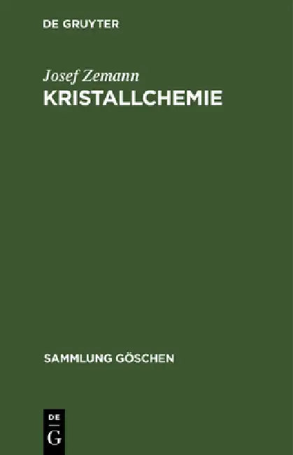 Kristallchemie by Josef Zemann