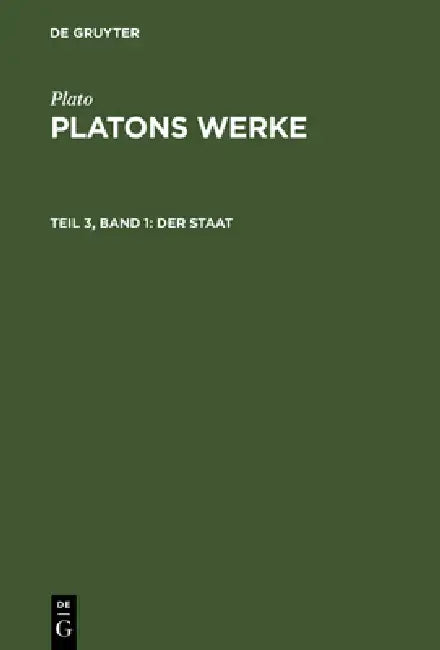 Der Staat by Friedrich Schleiermacher, Plato