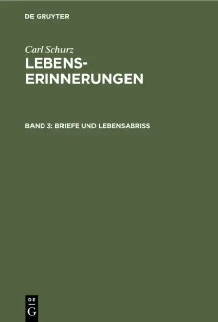 Briefe Und Lebensabriß by Agathe Schurz, Carl Schurz