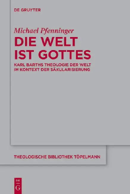Die Welt ist Gottes by Michael Pfenninger