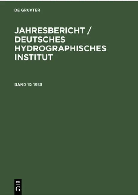 1958 by Deutsches Hydrographisches Institut