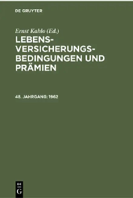 1962 by Alfred Lingnau, Günther Kahlo