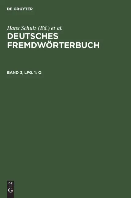 Q by Hans Schulz, Otto Basler